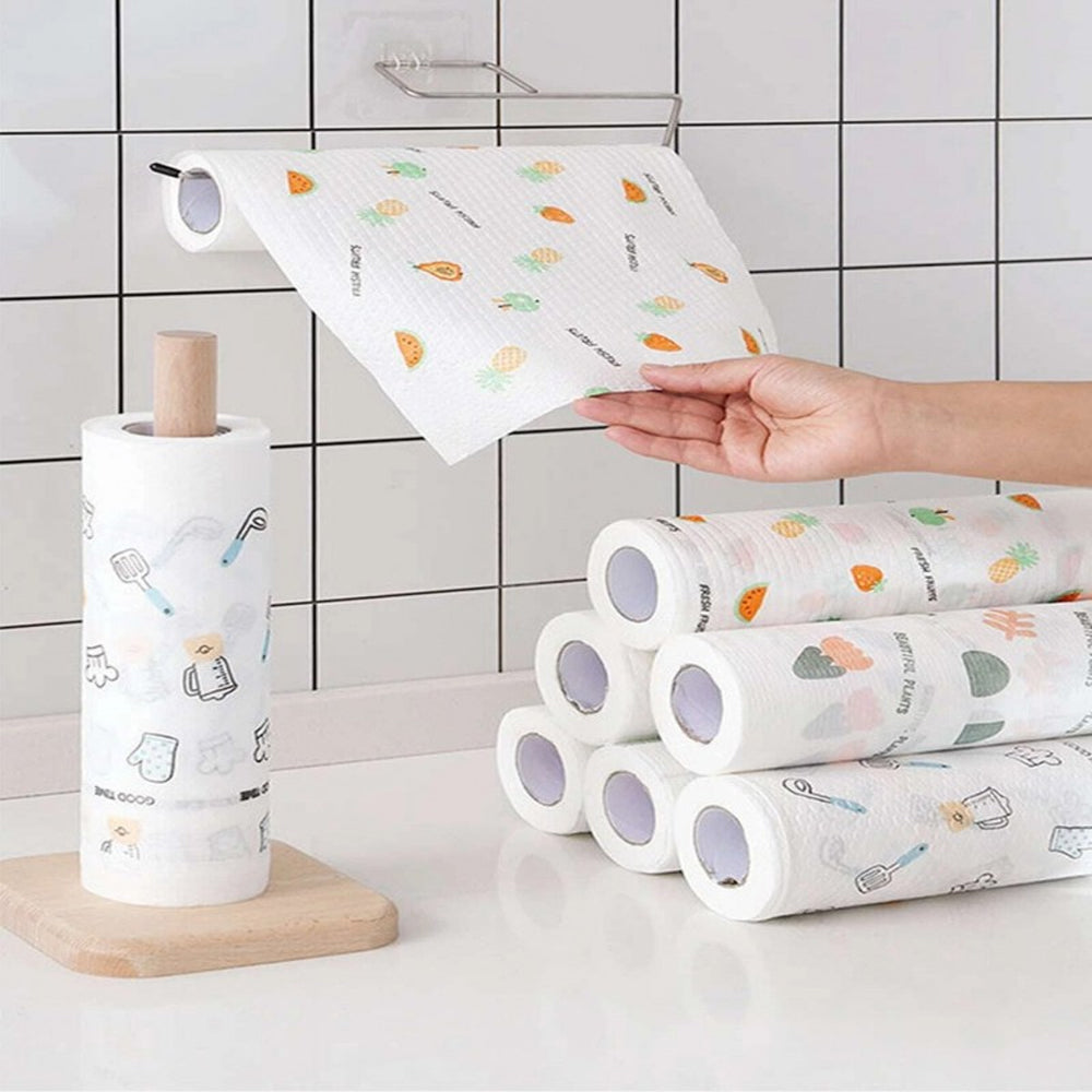Printed Reusable Tissue Roll 9 ( kitchen wipess )