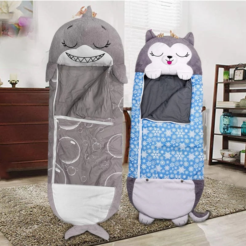 Children Sleeping Bag Soft Comfortable Easy to Carrying Nap Pillow