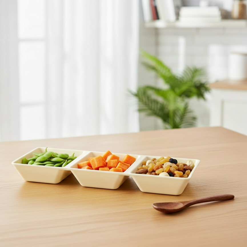 TriSplit Melamine Condiment Dish