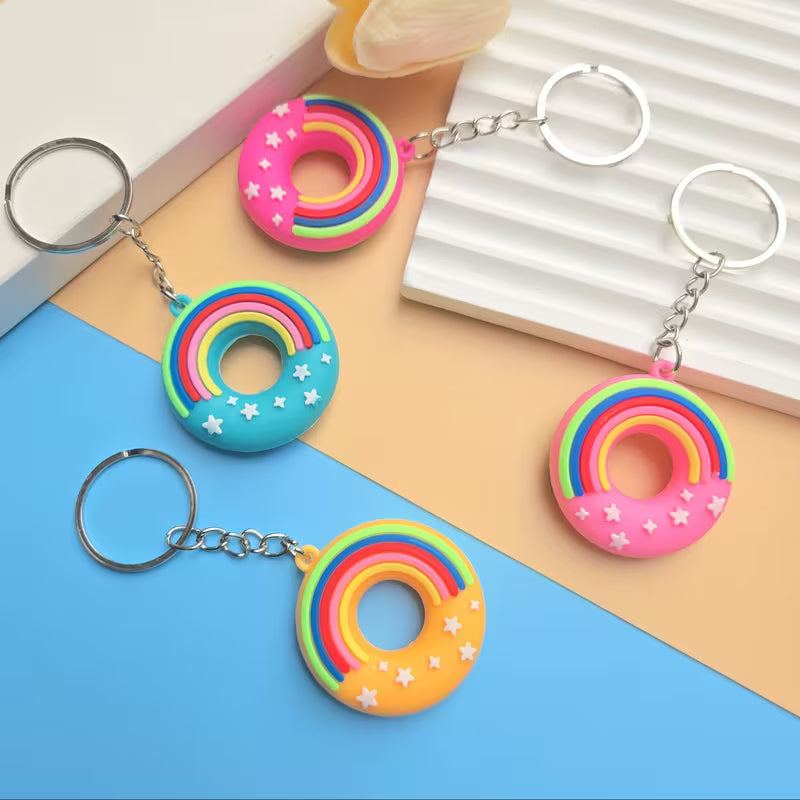 3D Donut Shaped Keychain