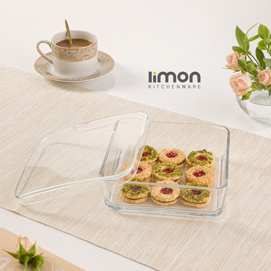 CrystalVault Glass Snacks Box (2154) By Limon