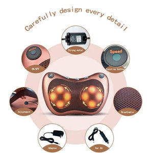 2 in 1 Neck and back massager pillow - All-In-One Store