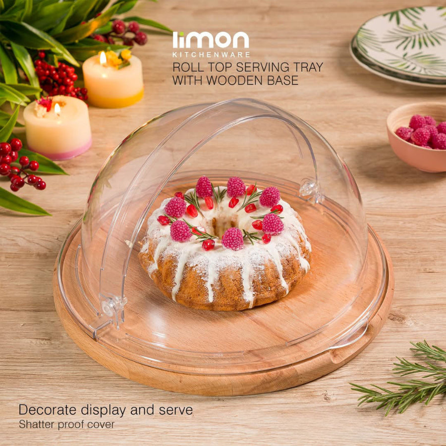 Grandeur Roll-Top Serving Tray (2179) by Limon