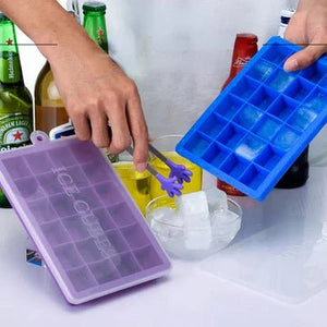 24 Cubic Ice Tray With Lid - All-In-One Store
