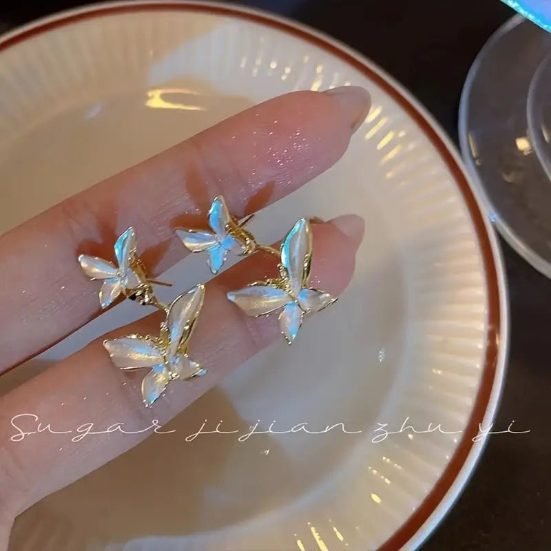 Duo Butterfly Earrings