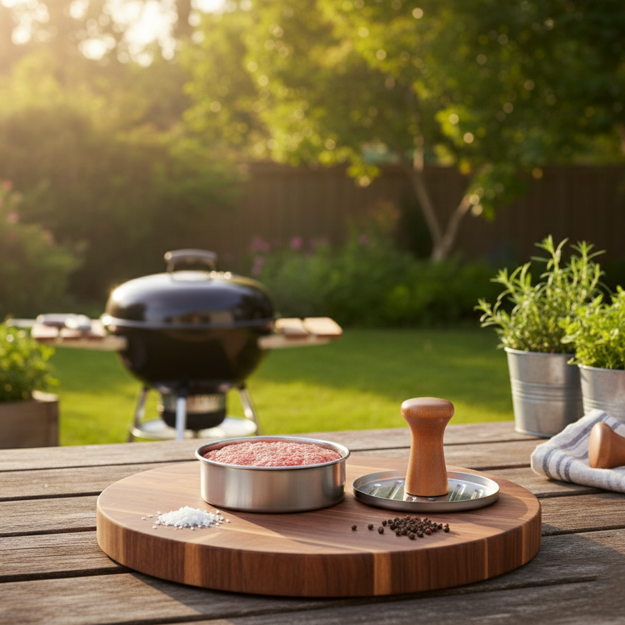 PerfectShape Stainless Steel Burger Press