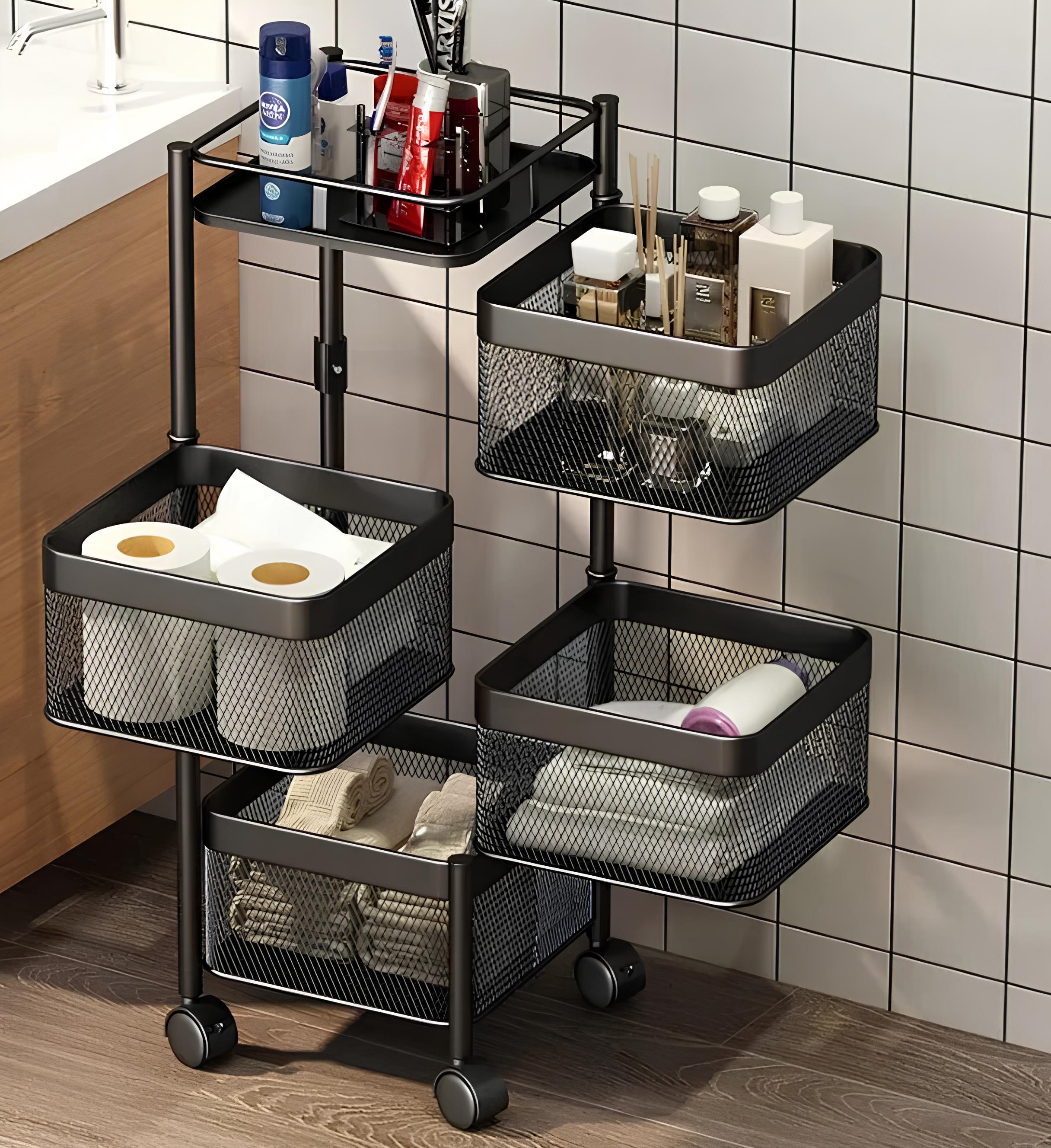 Premium Square Metal Trolley By MATRIX