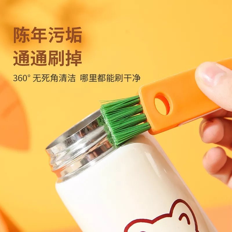 3 In 1 Carrot Shaped Cleaning Brush With Nylon Wire - All-In-One Store