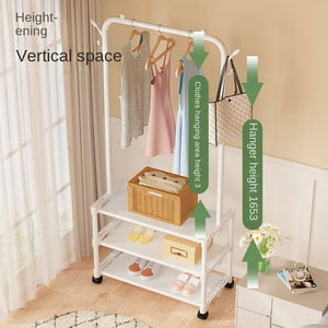 3 Layer Multi - Functional Shoe Hat Rack - Black - All - In - One Store