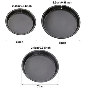 3 Pcs Pizza Pan Set - All-In-One Store