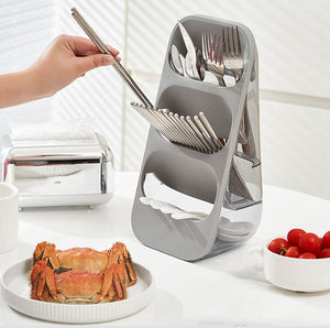 3-Tiered Utensil and Knife Storage Organizer - All-In-One Store