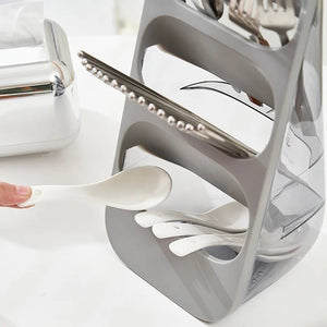 3-Tiered Utensil and Knife Storage Organizer - All-In-One Store