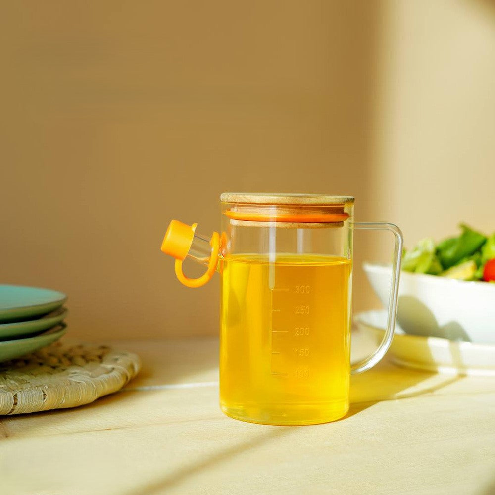 SafePour Glass Oil Dispenser