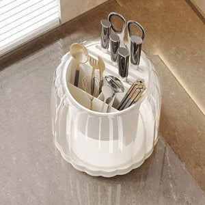 360 Rotation Transparent Knife Stand - All-In-One Store