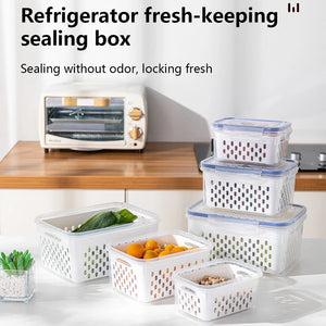 3pcs Storage Box With Drain - All-In-One Store