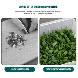 4 in 1 Vegetable & Fruit Storage Box With Lid - All-In-One Store