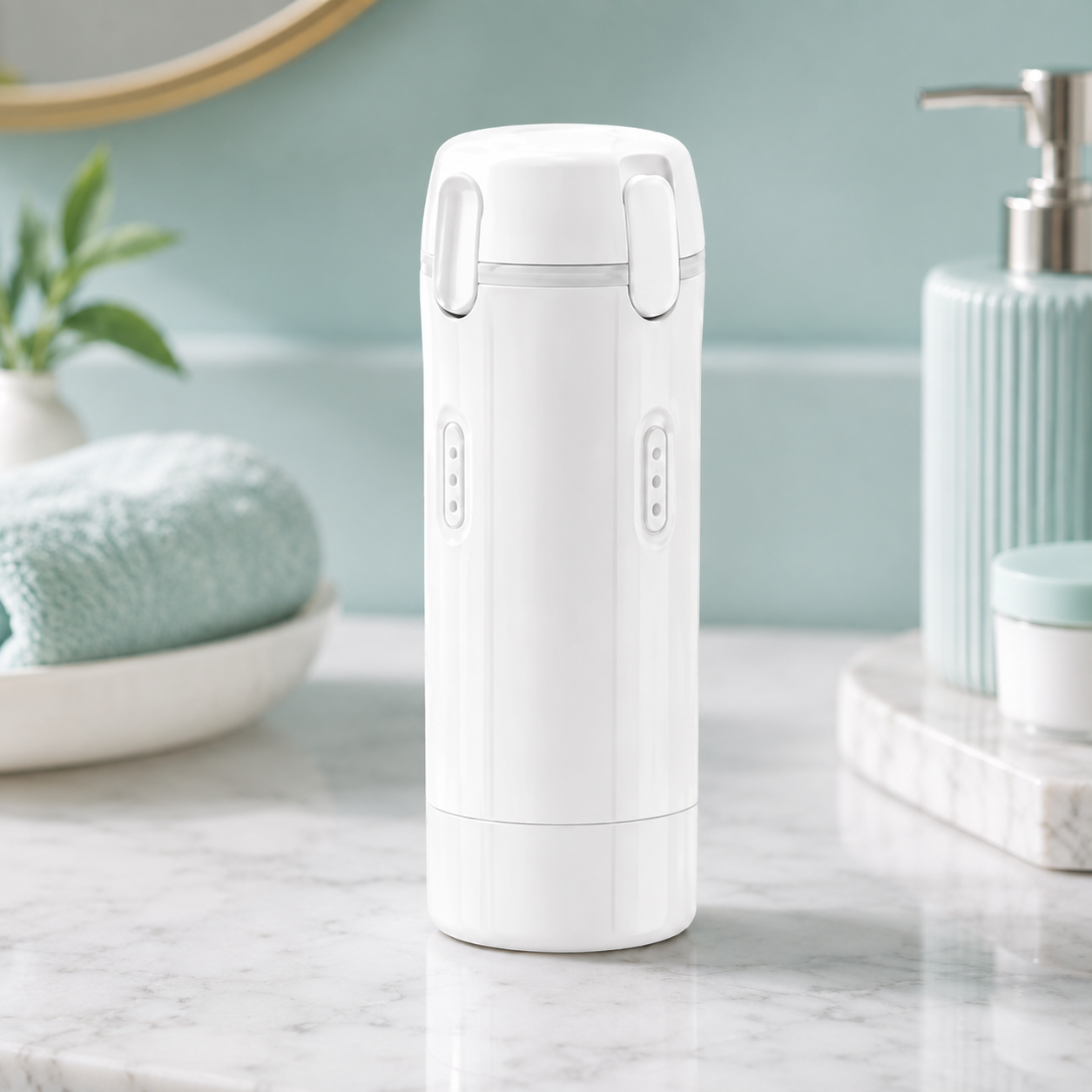 4-in-1 Travel Dispenser Bottle with Selectable Pump