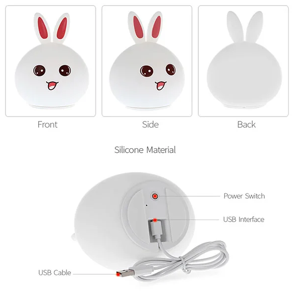 GlowBunny Multi-Color Night Lamp