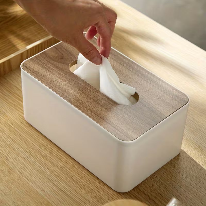 WoodTop Elite Tissue Box