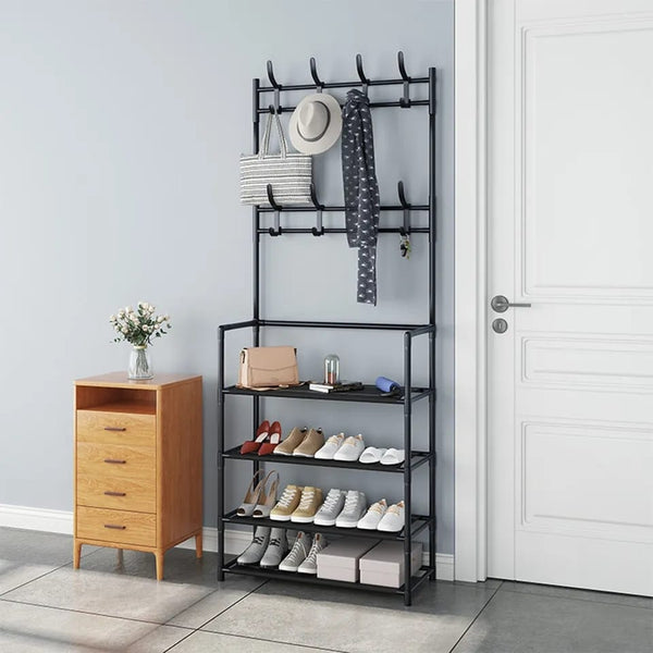 5 Layer Shoes Rack With Hanging Stand - All-In-One Store