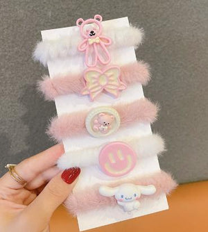 5 Pcs Children Cartoon Elastic Bands. - All-In-One Store