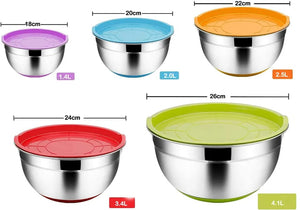 5pcs Steel Bowl Set - All-In-One Store