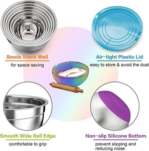 5pcs Steel Bowl Set - All-In-One Store