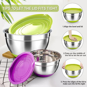 5pcs Steel Bowl Set - All-In-One Store