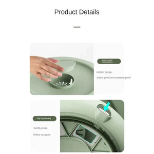 6-Slot Rotatory Grains & Egg Storage Bucket - All-In-One Store