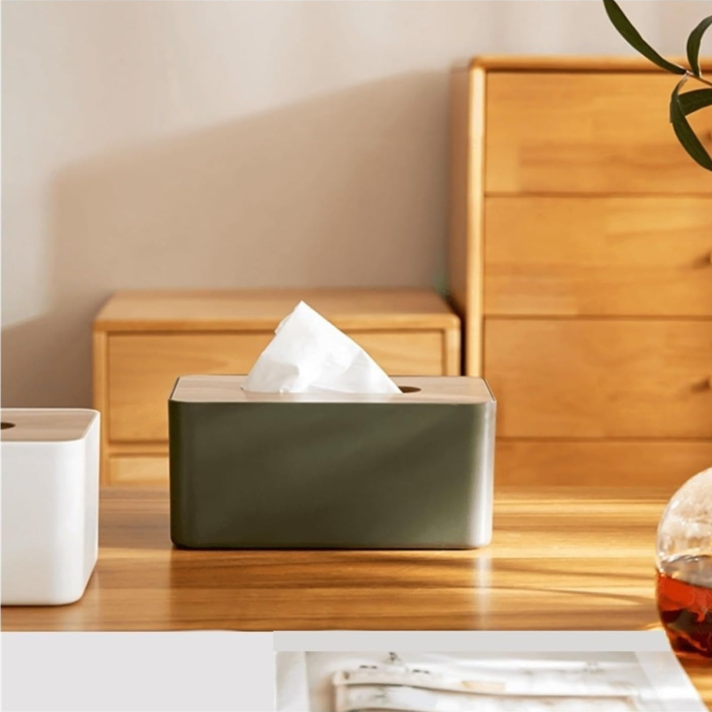 WoodTop Elite Tissue Box