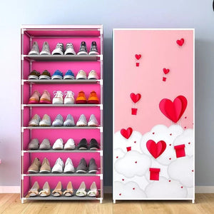 7 Layers Zipper Cover Shoes Rack - All-In-One Store