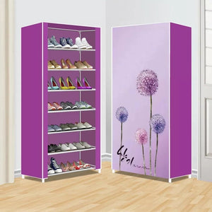 7 Layers Zipper Cover Shoes Rack - All-In-One Store
