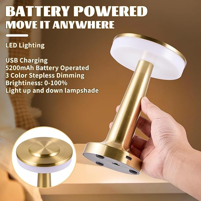 Retro Bar Table Lamp ( 3 in 1 color lights )