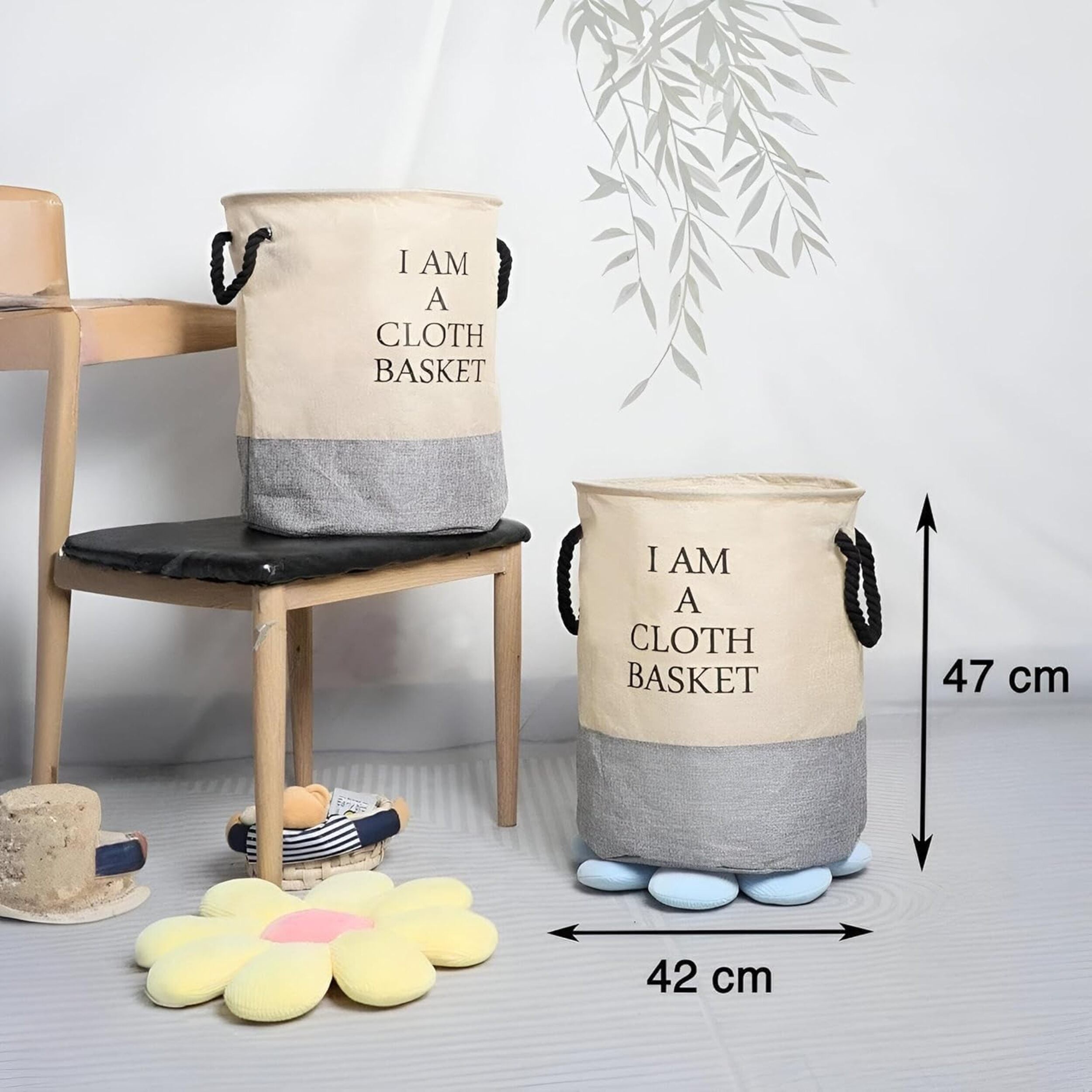 The Laundry Day! Foldable Cotton Laundry & Storage Basket