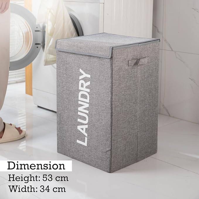 Laundry Keeper Basket – With Lid for a Tidy Home