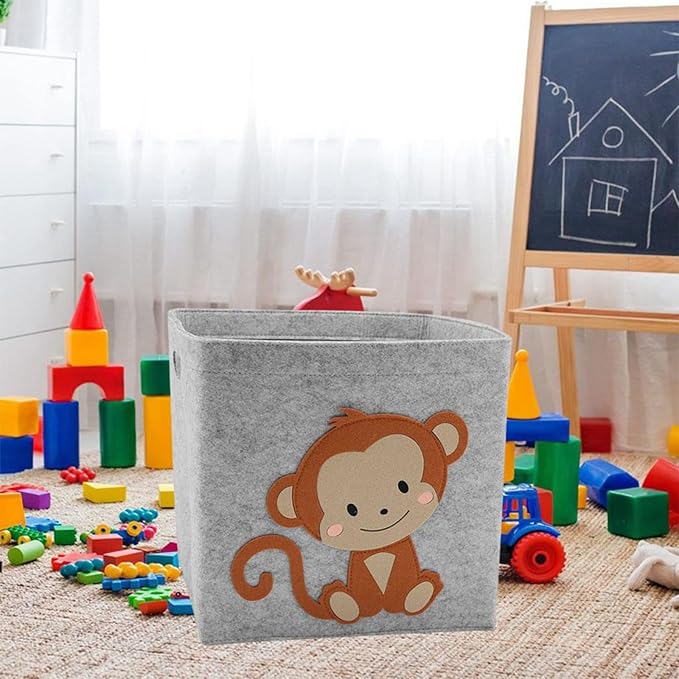 JungleJoy Foldable Storage Box – Fun Animal Organizer for Kids