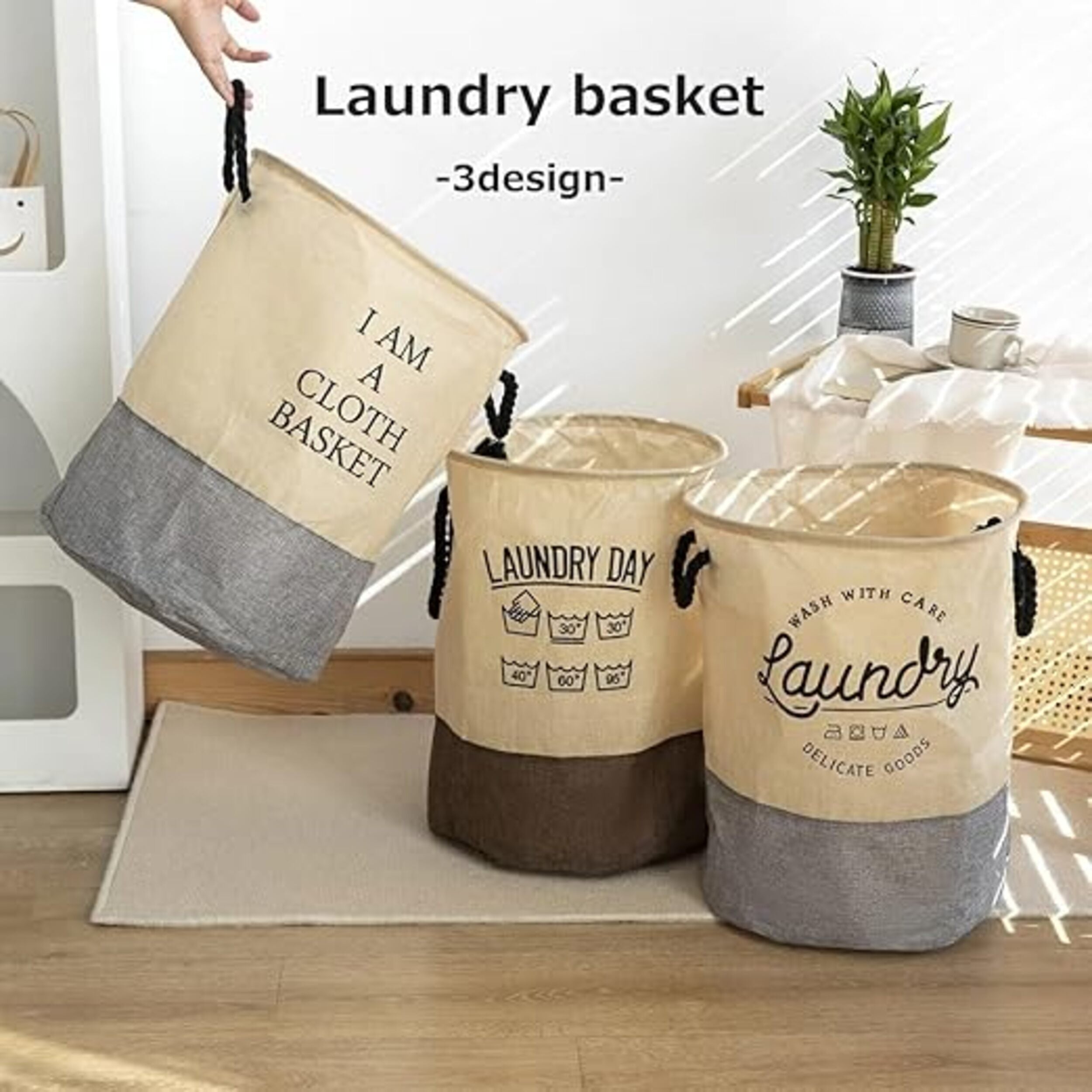 The Laundry Day! Foldable Cotton Laundry & Storage Basket