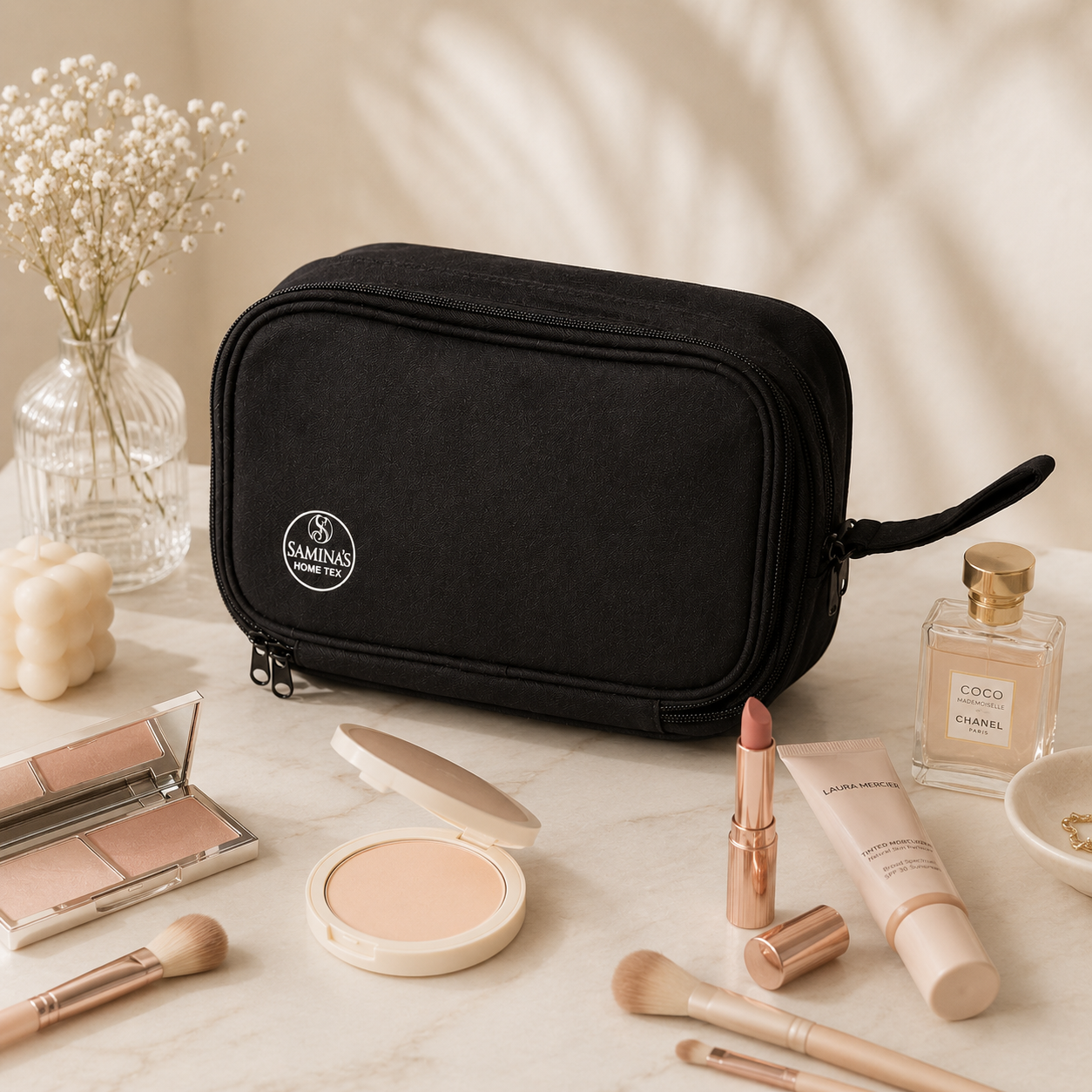 Multi-Compartment Travel Pouch