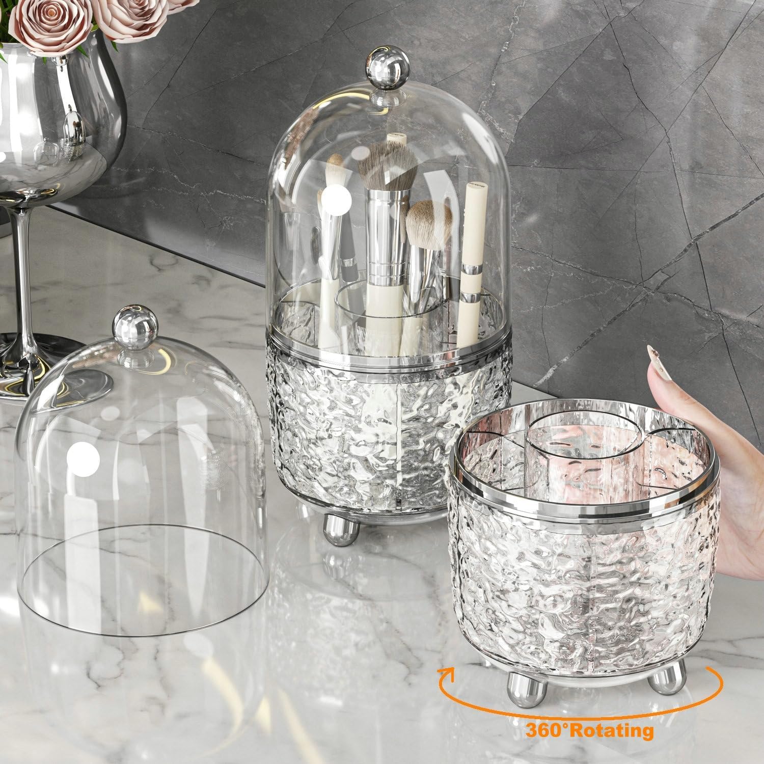 TwirlDome 360° Rotating Makeup Organizer