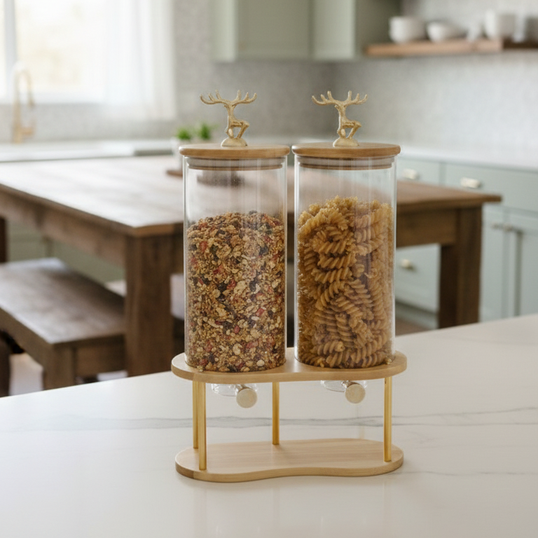 DualServe Glass Jars Dispenser Station (1126)