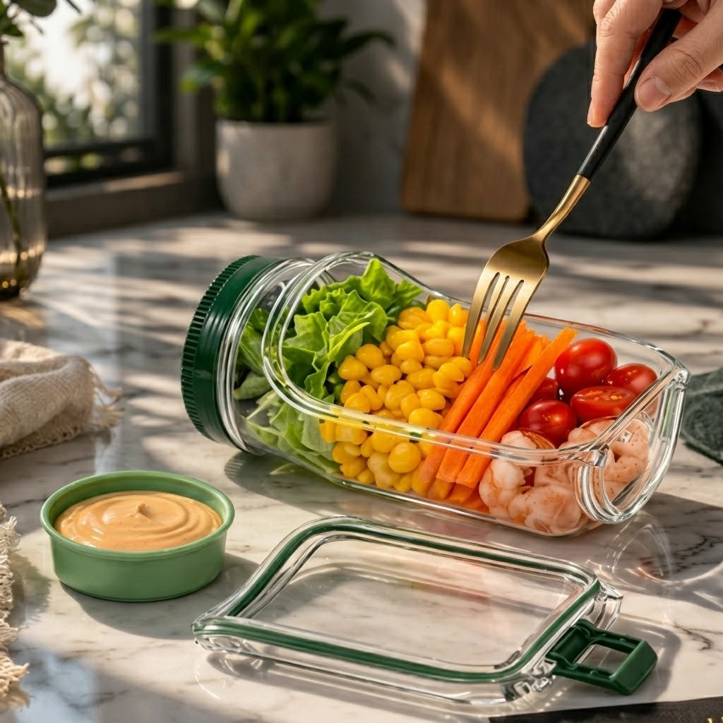Mealvora FreshJar salad Container