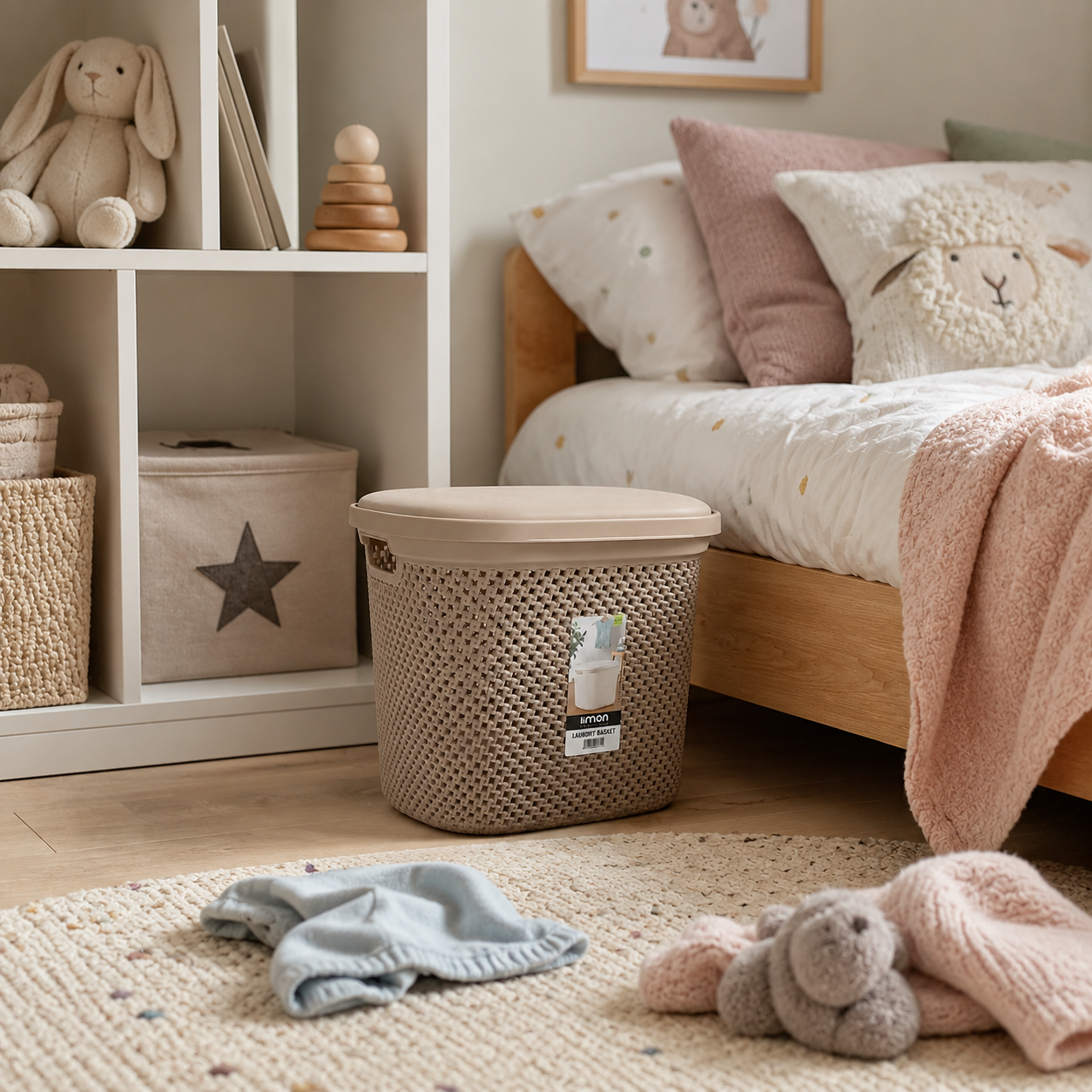 Laundry Basket with Lid (2135) by Limon