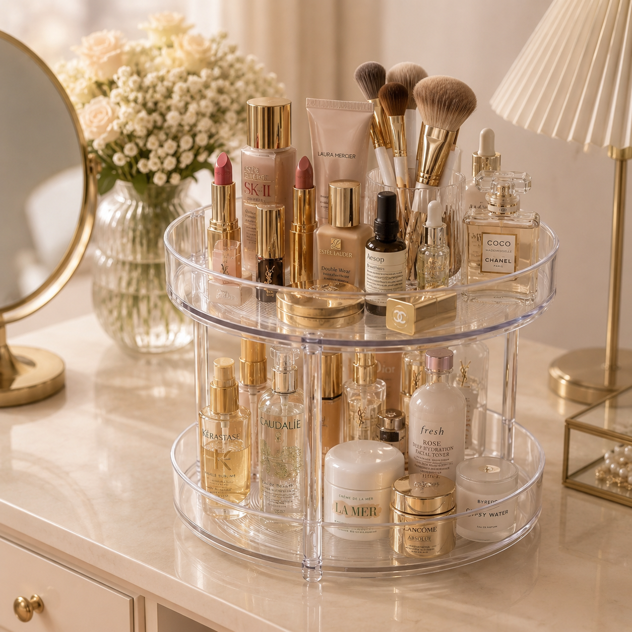 Double Deck 360° Rotating Organizer
