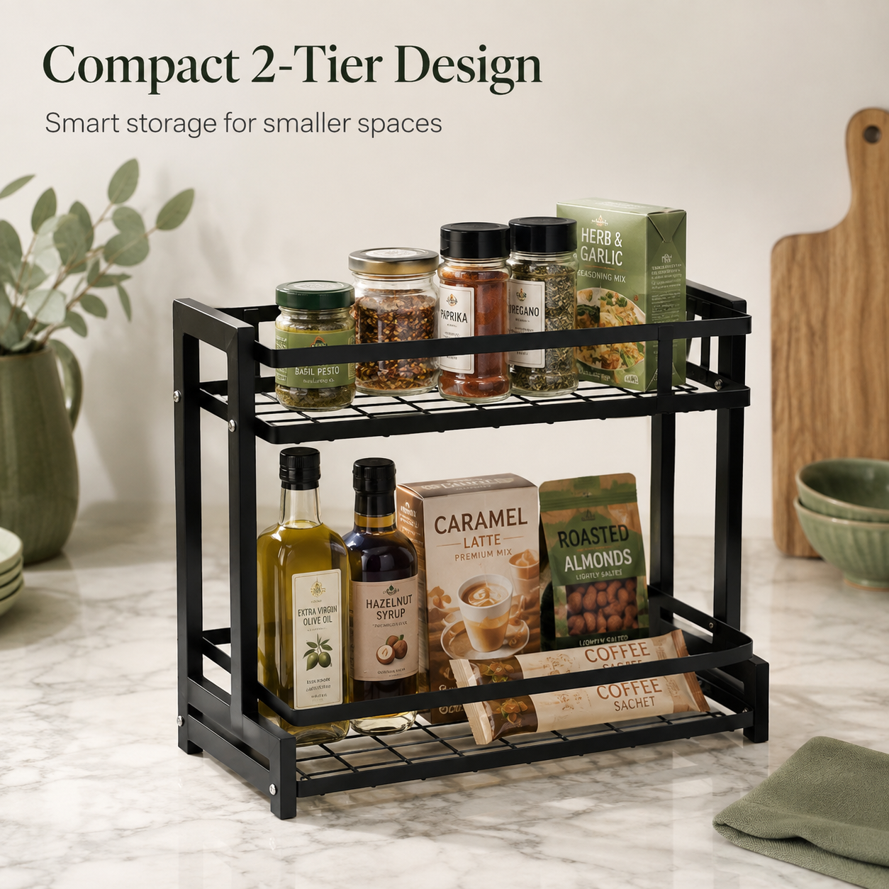 Multi-tiered Countertop Storage Rack by Matrix