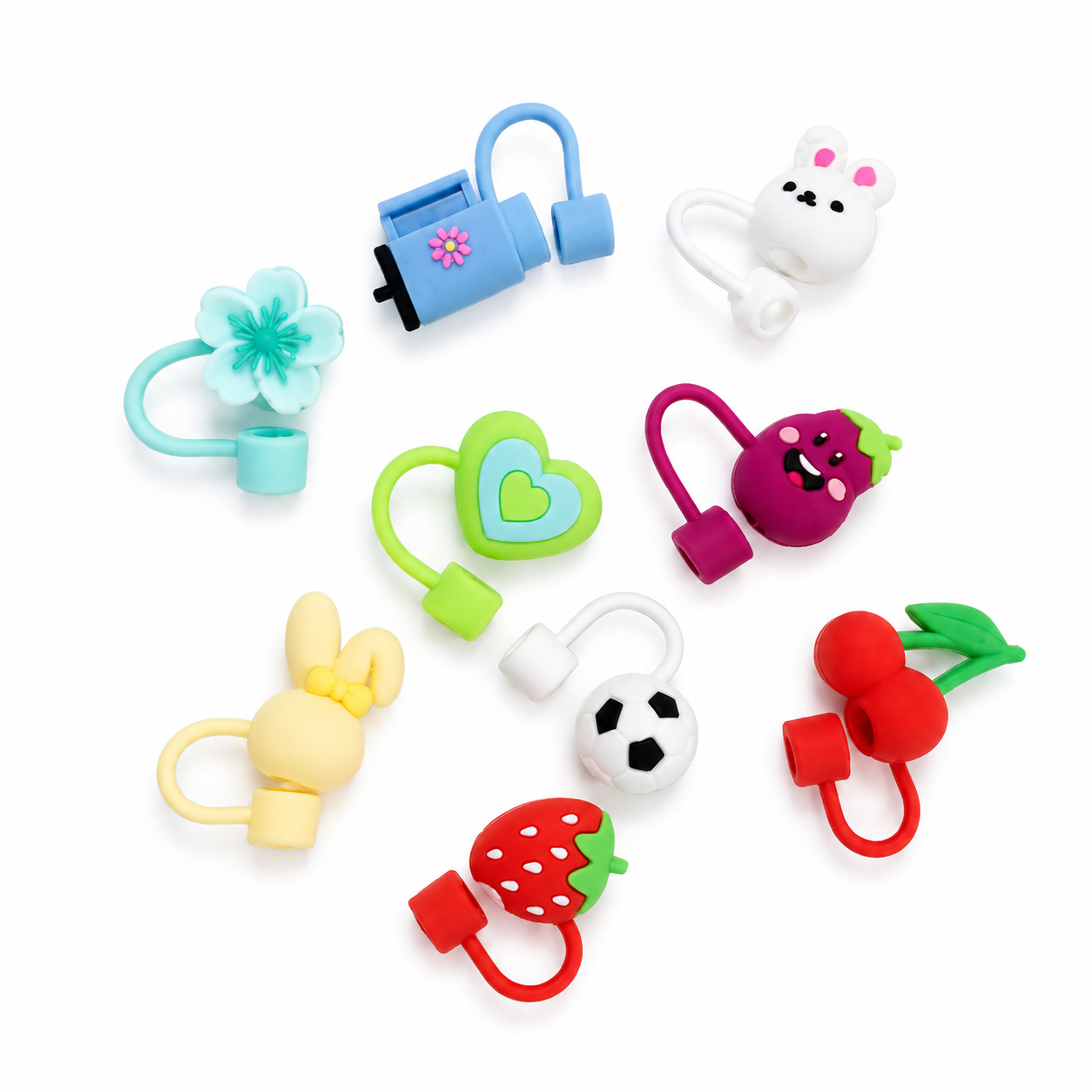 Silicone Tumbler Straw Cap Pack Of 2