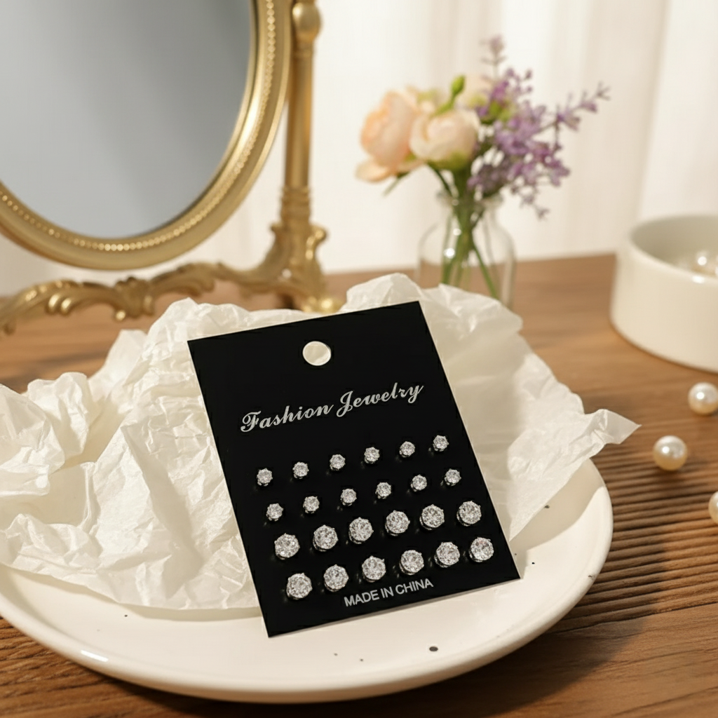 The Classic Spark Stud (12-Pairs) Set