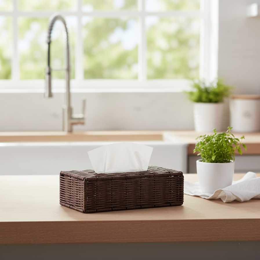 Woven Handmade Tissue Holder (51041) by Ziba