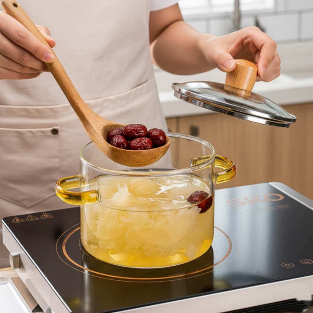 Distinctive Borosilicate GlassPot with Handles (1800ml)