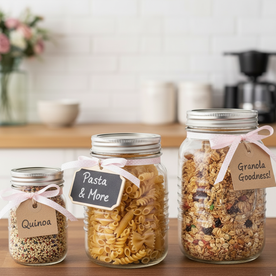 Bavaria’s Elegant Glass Jars (Pack of 3) by Ziba