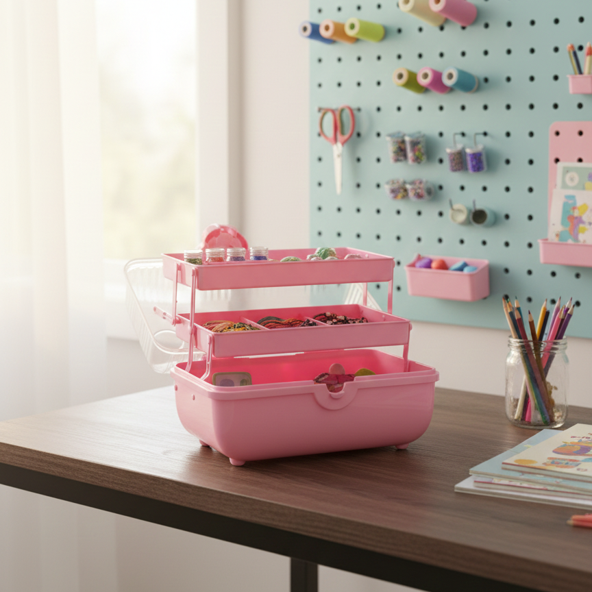 CuteHeart Kids Multi-Layer Storage Box